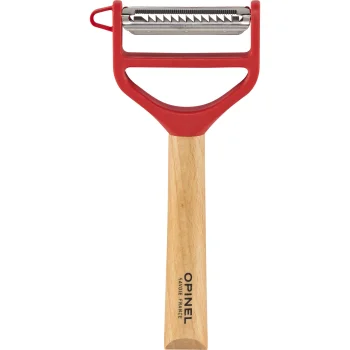 Opinel T-Duo Wood dārzeņu mizotājs, sarkans