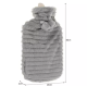 Ruhhy Резиновая Грелка Термофор с Чехлом, 2Л | Rubber Hot Water Bottle Heating Pad