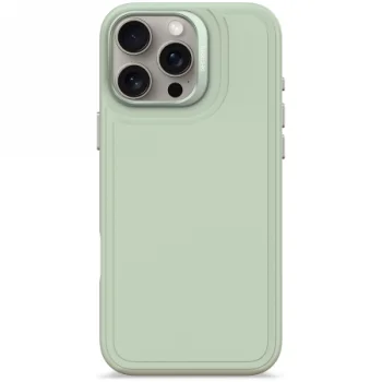 Decoded AntiMicrobial Silicone Stacks Backcover Case with MagSafe  iPhone 16 Pro Max - Green