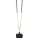 Guess iPhone 15 vāciņš Crossbody 4G Metal Logo, zils