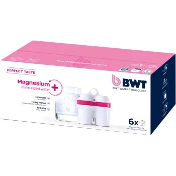 BWT 125681749 Refillable Water Filter Cartridges Magnesium Mineralizer, 6 pcs, White