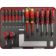 Holzmann WZK167PRO instrumentu koferis-ratiņi, 167 gab., sarkans