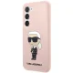 Karl Lagerfeld Samsung Galaxy S23+ vāciņš Silicone Ikonik, rozā