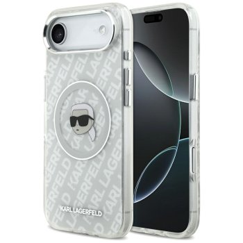 Karl Lagerfeld IML Karl Head Logo MagSafe vāciņš iPhone Air - Pelēks