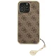 Чехол Guess 4G Charms Collection для iPhone 13 Pro / 13, коричневый