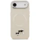 Karl Lagerfeld Karl & Choupette Pins MagSafe vāciņš iPhone Air bēšs