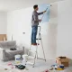 Modernhome alumīnija saliekamās kāpnes ar platformu, 5 pakāpieni, 150 kg