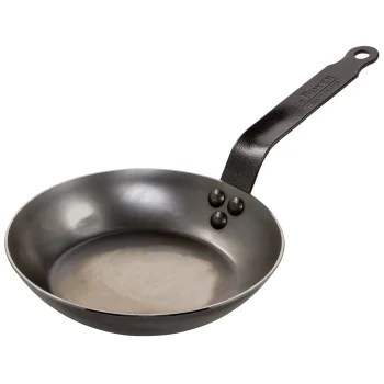 De Buyer Carbone Plus Lyonnaise Iron Frying Pan, 20 cm