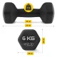Чугунные гантели 4FIZJO Classic 2 x 6 кг, черные