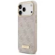 Guess 4G Logo Plate MagSafe vāciņš iPhone 17 Pro Max, rozā