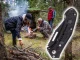 Saliekams tērauda taktiskais nazis ar dekoratīvu rokturi