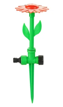 Automātisks dārza ziedu formas laistītājs, 1/2" savienojums, zaļš