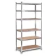 Металлический складской стеллаж Humberg HR-815 222x110x50 см, серебристый