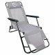 Gotel L66Y 3-Position Folding Garden Lounger, Grey