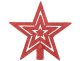 Christmas Tree Baubles 100 pcs + Star, Red
