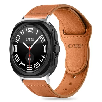 Tech-Protect LeatherFit siksniņa Samsung Galaxy Watch Ultra (47 mm) - brūna | strap for brown