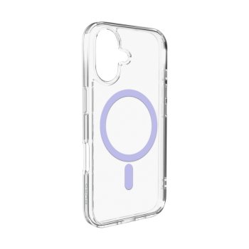 Puro iPhone 17 Case Lite Mag, Transparent with Pink Ring