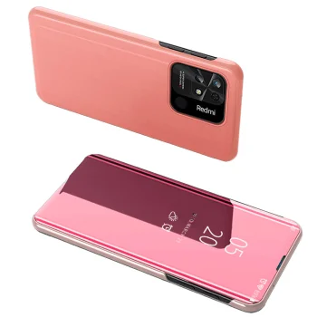 Atverams vāciņš Xiaomi Redmi 10C Clear View Case, rozā