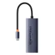 Baseus UltraJoy 5-Port USB-C Хаб (HDMI, 3xUSB 3.0, PD), Серый