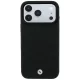 Чехол BMW Kevlar Metal Logo MagSafe для iPhone 18 Pro / 17 Pro, черный