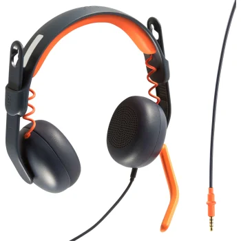 Logitech Zone Learn On-Ear Headset with Microphone, AUX, Blue/Orange