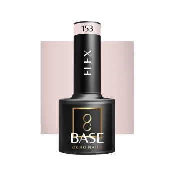 Ocho Nails Flex Base 153 hibrīdlakas kaučuka bāze, 5 g