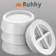 Ruhhy 23592 Anti-Vibration Pads for Washing Machines, 4 pcs, White