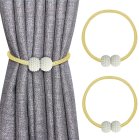 Magnetic Curtain Tieback with Pearl, Gold