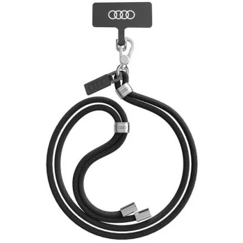 Универсальный ремешок для телефона через плечо Audi 120 см, черный
