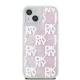 Чехол DKNY для iPhone 15 / 14 / 13 Liquid Glitter Multilogo, розовый