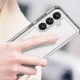 Outer Space Case for Samsung Galaxy S25 Edge with Flexible Frame, Transparent