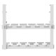 Maclean MC-104 W Under-Desk Cable Organizer, 2 Levels, White
