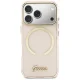 Guess IML Script Metal MagSafe Maciņš ar MagSafe iPhone 17 Pro Max – rozā | Phone Case Cover