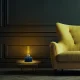Retro LED lampa ar akumulatoru Forever Light FLR-35, aptumšojama, zila