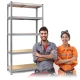 Humberg HR-812 metāla noliktavas plauktu komplekts, 2 gab., 180x90x40 cm