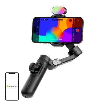 3-осевой стабилизатор Aochuan Smart X Pro с RGB-подсветкой черный