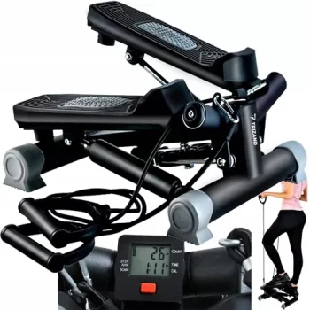 Steperis Soļošanas Trenažieris ar Gumijas Espanderiem Trizand 22776 | Stepper Fitness Exercise Machine