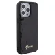 Guess iPhone 15 Pro Max vāciņš Sequin Script Metal, melns
