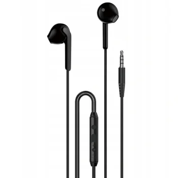 Dudao X3 in-ear austiņas, vadu, 3.5mm mini jack, melnas
