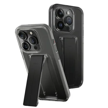 Uniq Heldro Mount tugijalaga ümbris iPhone 15 Pro 6.1", suitsuhall