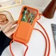 Силиконовый чехол с карманом для карт и ремешком iPhone 18 Pro Max / 17 Pro...