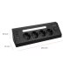 Huslog vertikāls pagarinātājs ar 4 ligzdām, USB-C un LED naktslampiņu, melns