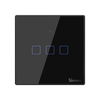 Sonoff T3EU3C Viedais Skārienjutīgais Sienas Slēdzis 3-Kanālu Wi-Fi RF
