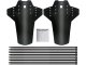 Universal MTB Bike Mudguard Set Front and Rear for 24–28 Inch Wheels, Black