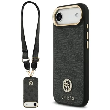 Чехол Guess 4G Strass Logo MagSafe для iPhone Air Black