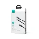 Joyroom Speedy S-A21 2-in-1 USB-C uz 2x USB-C kabelis, 100W, 1.5m, melns