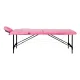 Folding Massage Table Aluminum Comfort Activ Fizjo 2 Segment Pink Black