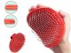 Soft Pet Grooming Brush for Dogs and Cats with Massaging Bristles, Red