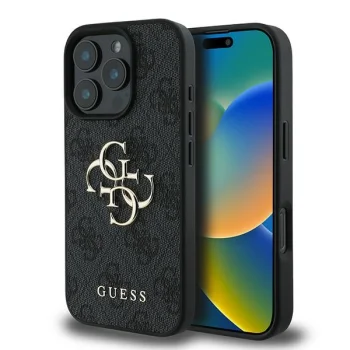Чехол Guess для iPhone 16 Pro 4G Big Logo, черный