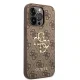 Чехол Guess для iPhone 15 Pro 4G Big Metal Logo, коричневый